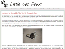 Tablet Screenshot of littlecatpaws.info